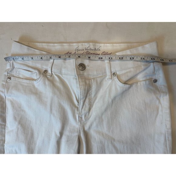 Gloria Vanderbilt Womens Capris Pant DGVB4493 All Around Slimming Effect White 6 - Picture 4 of 11